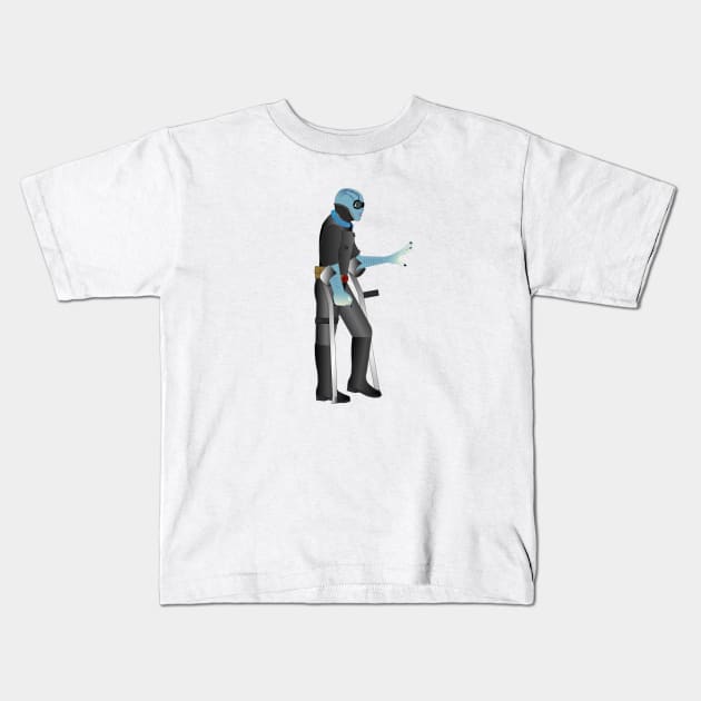 Abe On Crutches Kids T-Shirt by RollingMort91